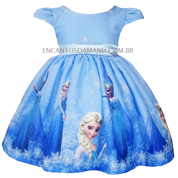 vestido personalizado frozen