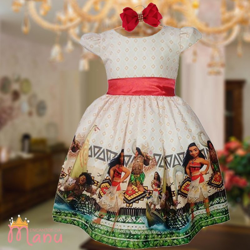 Vestido Tema Moana