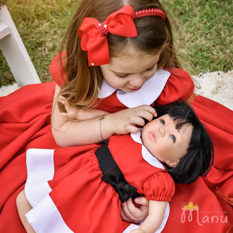 Vestido de Natal para boneca reborn