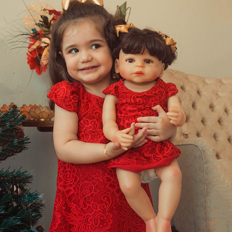 Vestido de Natal para boneca reborn