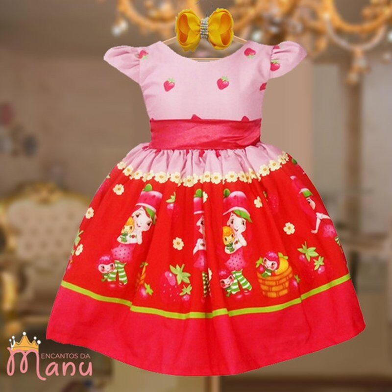 Vestido Temático Moranguinho