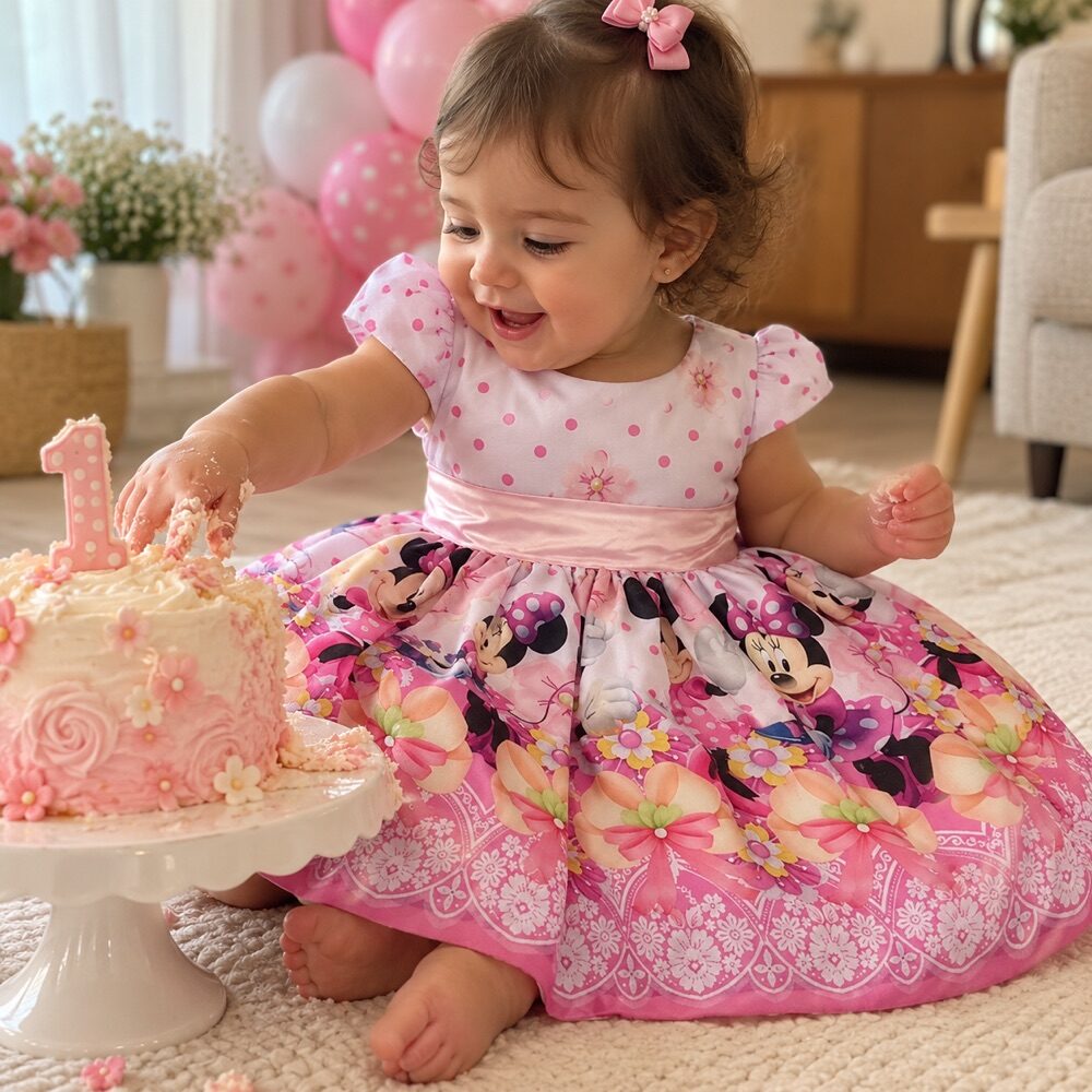 Vestido Temático Minnie